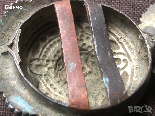 автентична възрожденска пафта - половинка, снимка 7 - Антикварни и старинни предмети - 50575543
