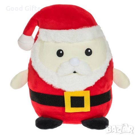 Коледна плюшена играчка-възглавничка, Дядо Коледа, 30см