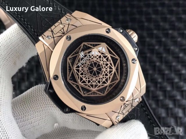 Мъжки часовник Hublot Big Bang Sang Bleu Gold с автоматичен механизъм, снимка 5 - Луксозни - 36878810
