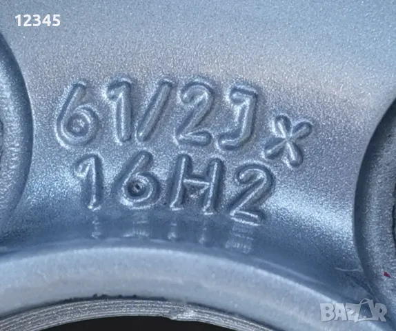 BBS-ки 16’’5x100 originalni za vw 16”5х100 оригинални за фолцваген-№527, снимка 4 - Гуми и джанти - 48405740