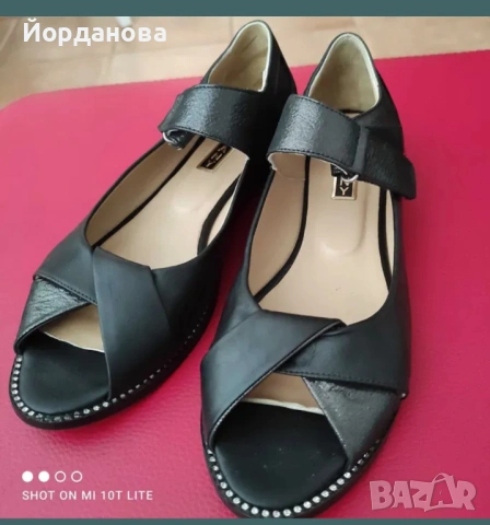 Ест.кожа 39 номер с камъни , снимка 3 - Сандали - 54287317