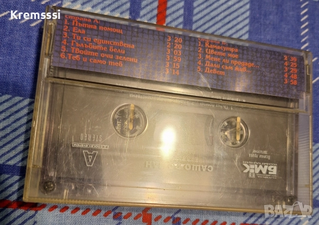 Сашо Роман 4 - Без Упойка/Оригинална аудио касета, снимка 2 - Аудио касети - 52252999