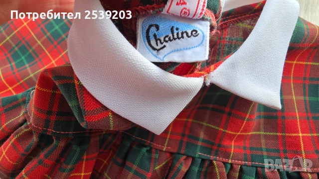 Коледна рокля 3-6 месеца, снимка 3 - Бебешки рокли - 52453712