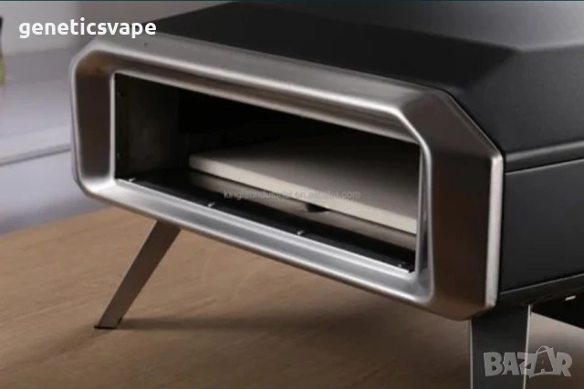 пещ за пици 40см отвор професионална на газ с ротационна подложка, снимка 2 - Друго търговско оборудване - 50822985