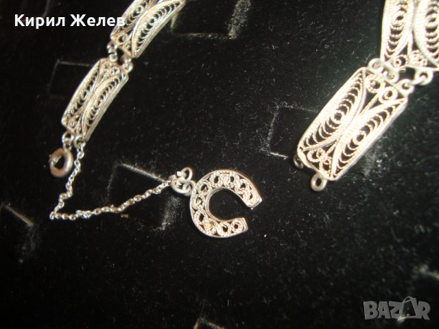 ФИЛИГРАННА ЮВЕЛИРНА ИЗРАБОТКА СРЕБЪРНА ГРИВНА ВИСОКА ПРОБА СРЕБРО 6695, снимка 10 - Антикварни и старинни предмети - 30352421