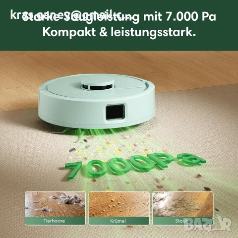 iRobot Roomba Mini – 7000 Pa, LiDAR, моп и AutoEmpty станция, снимка 6 - Прахосмукачки - 55879824