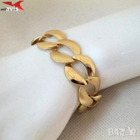 Гривна с 14К златно покритие 234829, снимка 4 - Гривни - 52826043