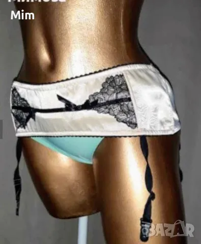 Leicester L/XL Сатенен колан с жартиери цвят шампанско , снимка 5 - Бельо - 48439296