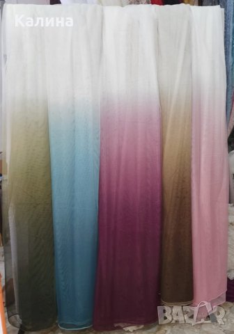 Тънки пердета Омбре, снимка 2 - Пердета и завеси - 29066280