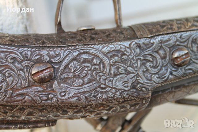 Европейска кремъчна пушка 1666 година, снимка 16 - Антикварни и старинни предмети - 42435377