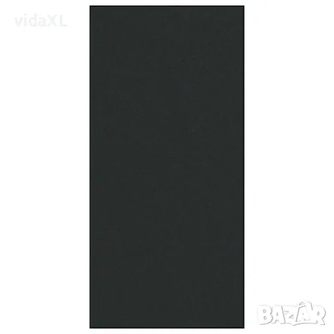 vidaXL Мат за врата Черно 120 x 250 cm 100% Полиамид
