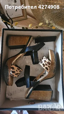Сандали Replay - кожени / тигрови /, снимка 5 - Сандали - 49560878