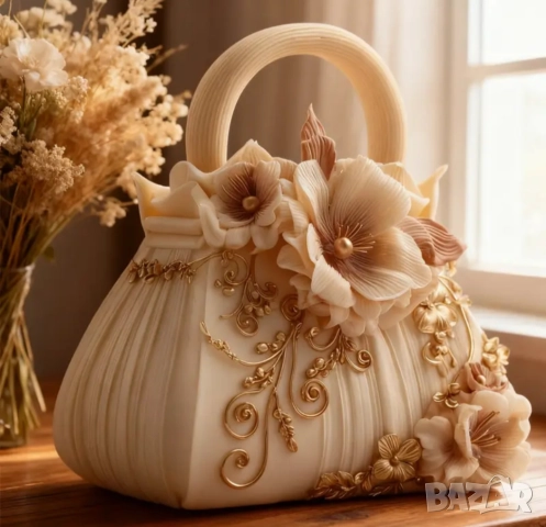 Силиконов молд дамска чанта, снимка 3 - Форми - 52274434