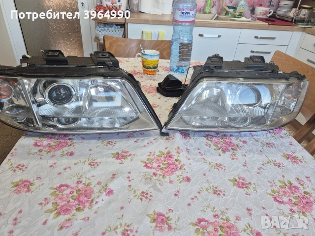 Кристални Оригинални фарове HELLA за Ауди А6 С5 , снимка 3 - Части - 52820758