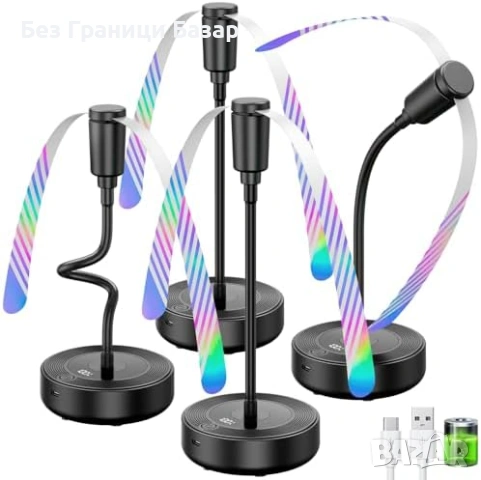 Нови Вентилатори против мухи за маса храна 4 броя 2000mAh до 20 часа работа