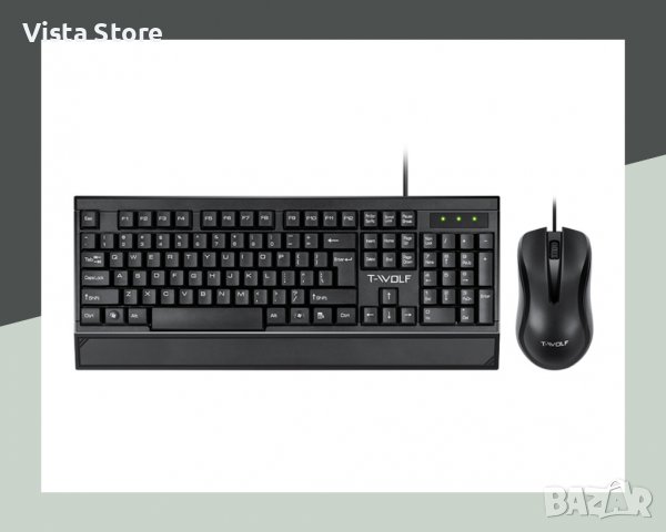 Комплект клавиатура + мишка T-Wolf TF330, снимка 2 - Клавиатури и мишки - 37585004