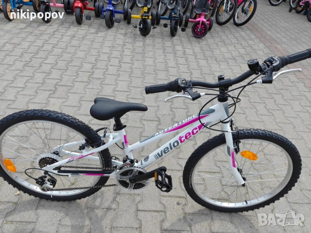 SPRINT Алуминиев велосипед 24" Velotec Adventure розов, снимка 3 - Велосипеди - 53922862