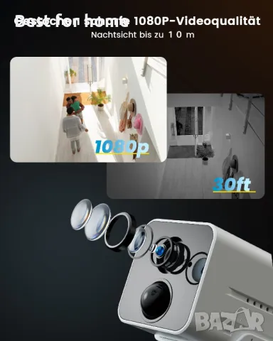 ieGeek 1080P HD камери за видеонаблюдение- 2броя, снимка 4 - HD камери - 50322134