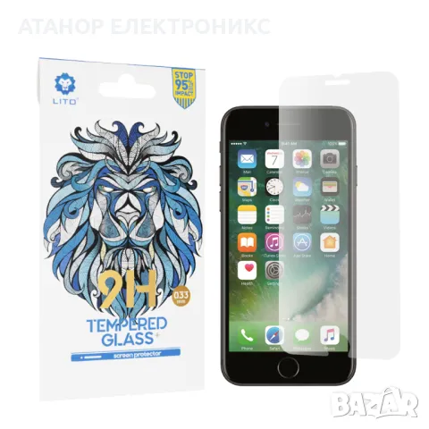 Стъклен протектор за iPhone 6 / 6s / 7 / 8 / SE 2, SE 2020 / SE 3, SE 2022 - Прозрачен, снимка 1
