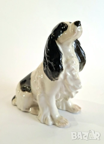 Порцеланова Фигурка на Куче - Кокер Шпаньол - ЛФЗ, снимка 4 - Статуетки - 53951773