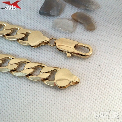 Синджир с 14К златно покритие 254564, снимка 3 - Колиета, медальони, синджири - 52953800