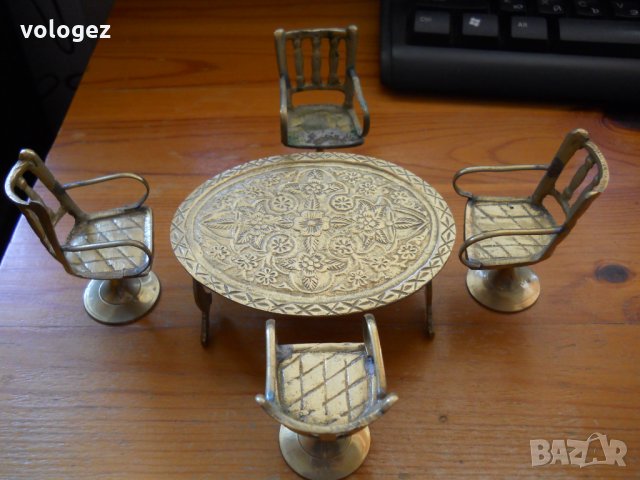Бронзов арабски кухненски комплект - (миниатюра), снимка 6 - Антикварни и старинни предмети - 31548523