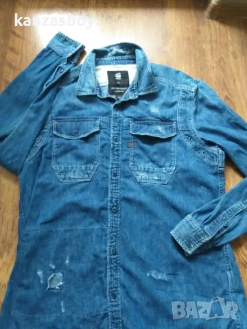 g-star wolker shirt - страхотна мъжка риза ХЛ, снимка 5 - Ризи - 48360320