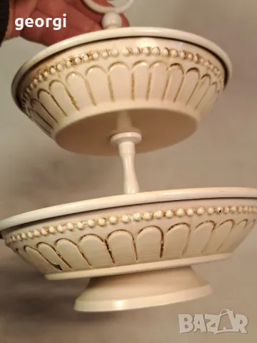 винтидж метално двуетажно плато 6/1, снимка 2 - Аксесоари за кухня - 49279032