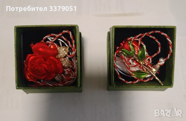 Ръчно изработени мартенски брошки, снимка 2 - Други - 53295337
