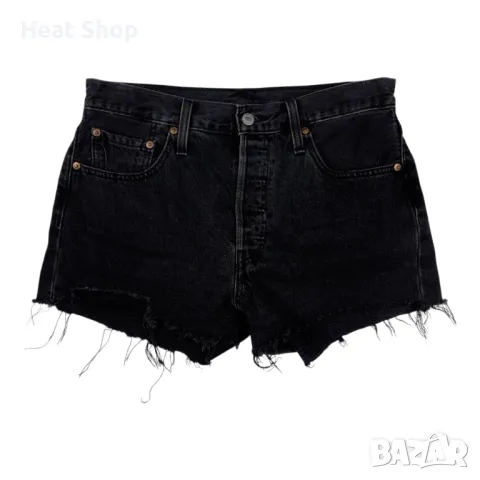 Дамски къси дънки Levis 501 Ripped Cutoff Denim Shorts