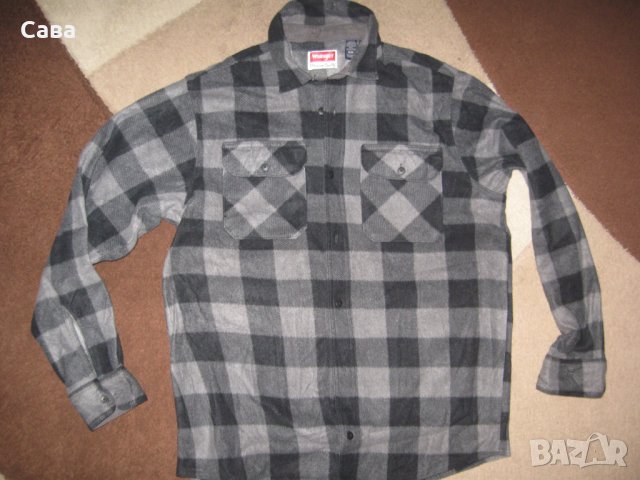 Ватирана риза WRANGLER  мъжка,М-Л, снимка 2 - Ризи - 38350362