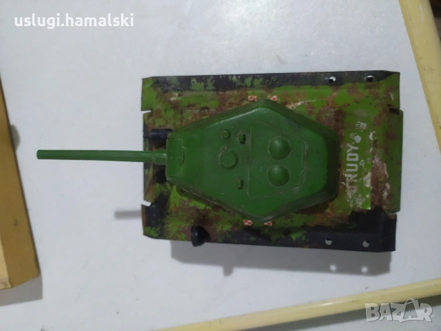 Стара ламаринена играчка/танк Rudy, снимка 2 - Антикварни и старинни предмети - 53036144