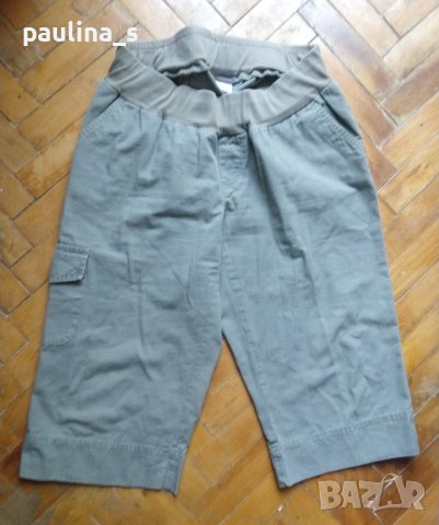 Два чифта бермуди - маркови ленени потури и дънкови бермуди / цвят Милитъри, снимка 8 - Къси панталони и бермуди - 42149043