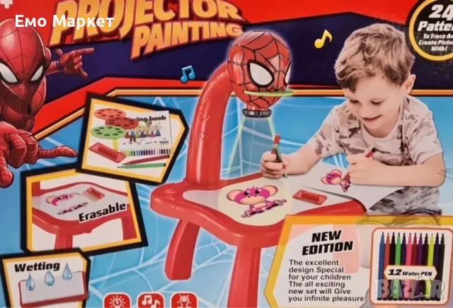 Детска масичка за рисуване с вграден проектор, снимка 10 - Маси - 49102015