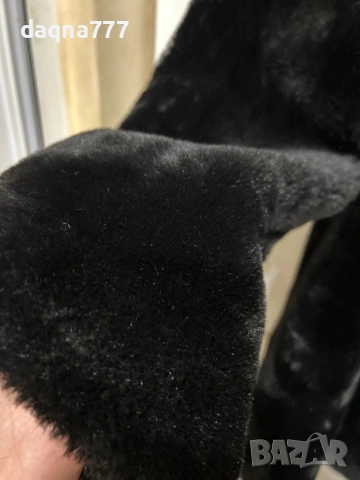 Черно пухено палто Barisal Германия, снимка 7 - Палта, манта - 53230356