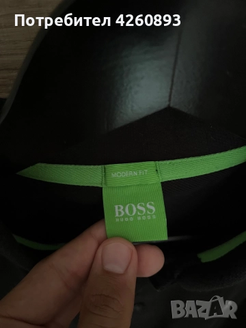Мъжка тениска с якичка Hugo Boss, снимка 2 - Тениски - 51455673