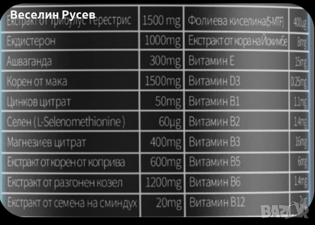 Тестостеронова терапия-хранителна добавка , снимка 3 - Хранителни добавки - 52011005