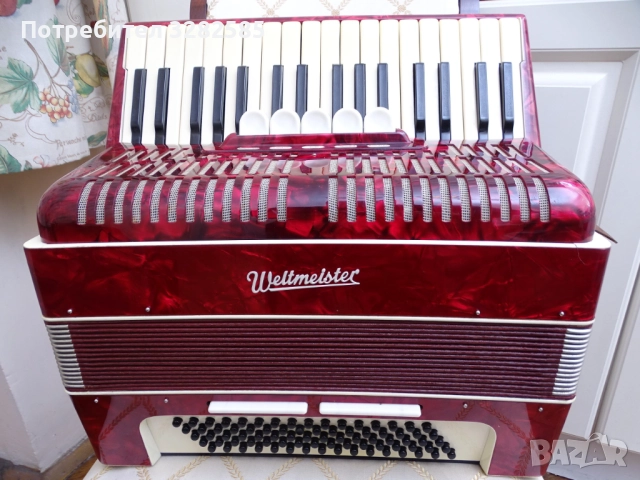 Акордеон Велтмайстер 80 баса, снимка 4 - Акордеони - 52802958