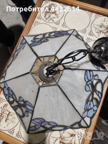 МНОГО КРАСИВА ЛАМПА ТИФАНИ , снимка 2 - Антикварни и старинни предмети - 52651594