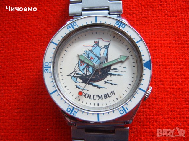 Рядък мъжки руски ръчен часовник Полет Columbus, снимка 3 - Антикварни и старинни предмети - 38850647