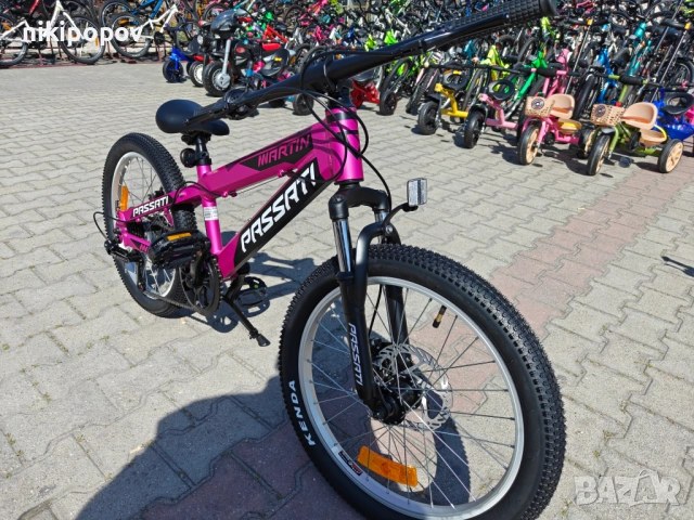 BG Алуминиев велосипед 20" MARTY розов, снимка 5 - Велосипеди - 54334584