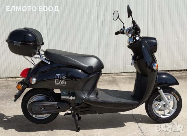 Електрически скутер с ретро дизайн модел TDR363Z в черен цвят, снимка 4 - Мотоциклети и мототехника - 42766912