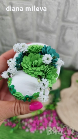 Ангелчета в зелен цвят!!, снимка 10 - Декорация за дома - 51459163