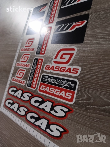 Стикери Гас Гас 14 бр. Gas Gas Stickers - лист А4, снимка 3 - Аксесоари и консумативи - 51433307