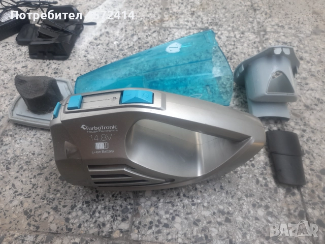 Ръчна прахосмукачка Turbo Lux на батерии със зареждане, от Технополис , снимка 4 - Прахосмукачки - 51452649