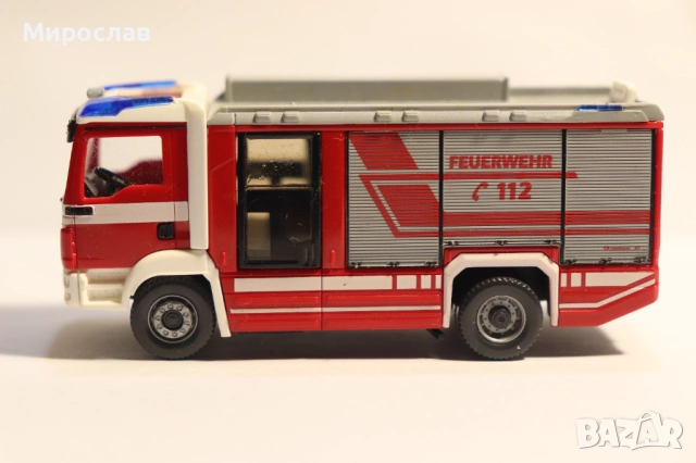 WIKING 1:87 H0 MAN ПОЖАРНА КАМИОН МОДЕЛ КОЛИЧКА