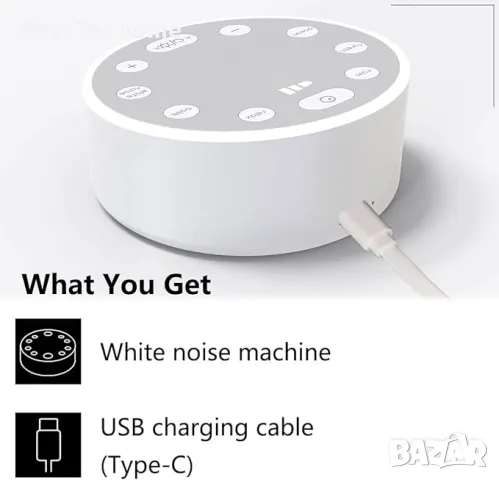 Машина за бял шум с нощна светлина с  6 звука Bogutongjin, снимка 5 - Други - 50173966