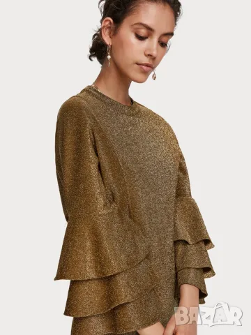 Scotch & Soda Maison Scotch оригинална нова златиста рокля М, снимка 6 - Рокли - 56090449