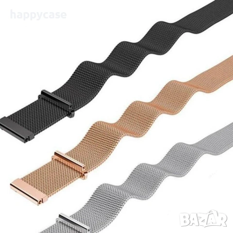 MILANESE LOOP Каишка за смарт часовник Huawei Watch/Samsung/Xiaomi/Garmin/Amazfit/Casio/Honor, снимка 13 - Каишки за часовници - 47890734