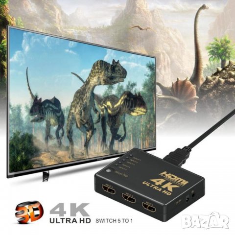 4К ULTRA HD HDMI суич с дистанционно управление, снимка 11 - Плейъри, домашно кино, прожектори - 31134998